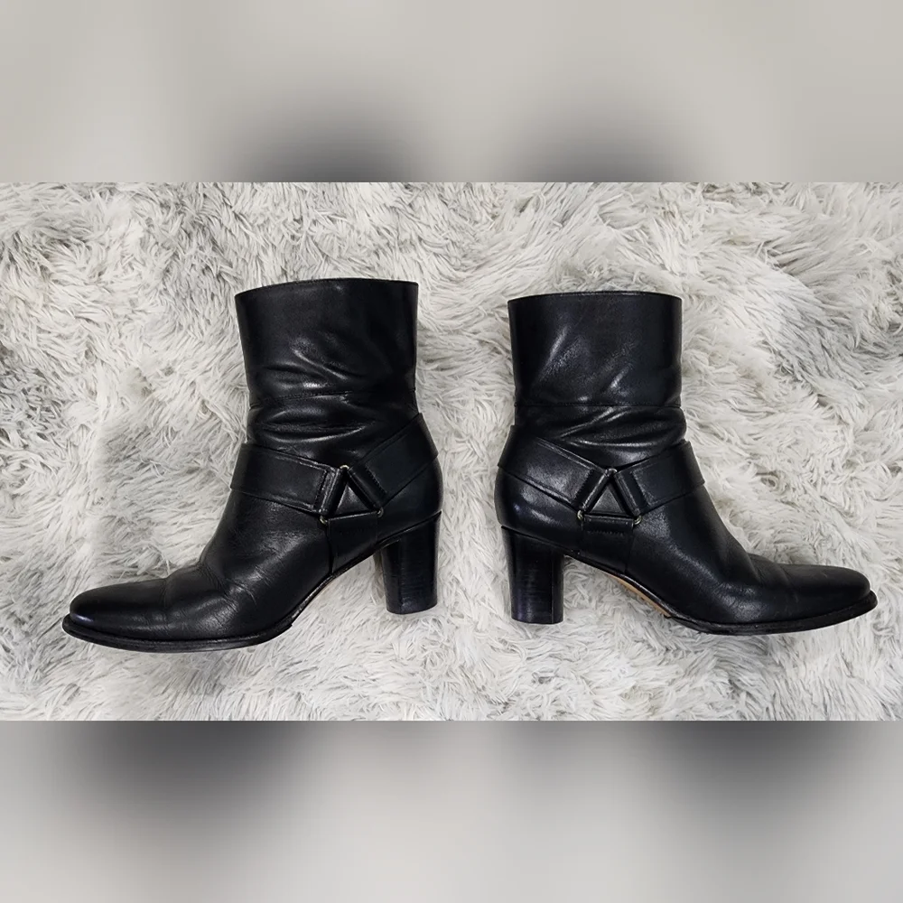 COLE HAAN | Leather Ankle Boots with Nike Air Comfort | Size 6.5 B - Picture 3 of 11